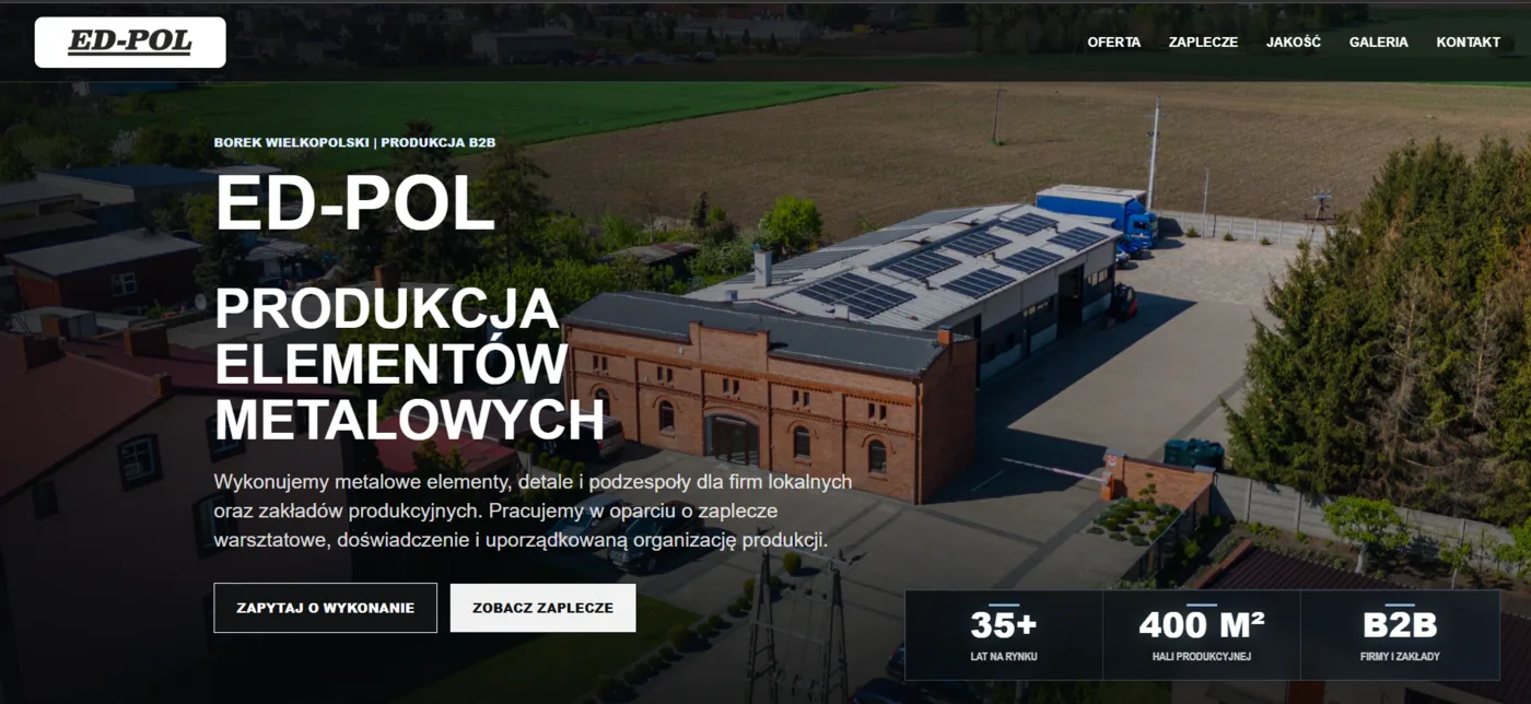 Podgląd strony ED-POL
